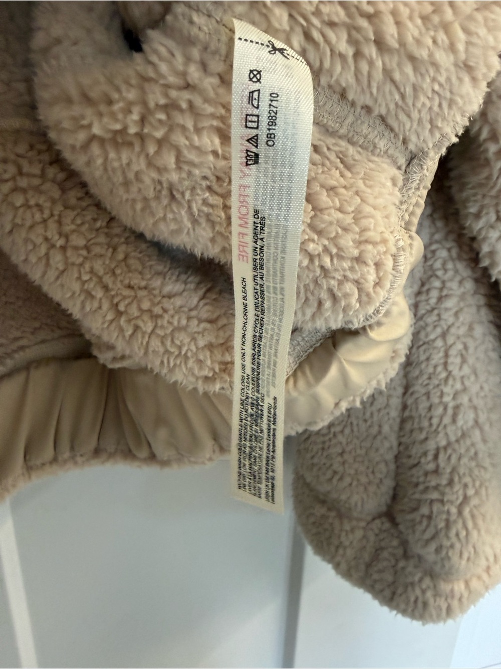NWOT Free People Sherpa Half-Zip Hoodie - Picture 3 of 5